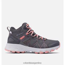 Columbia Bota para caminar Columbia Peakfreak II Mid Outdry gris oscuro/coral oscuro para mujer DV66DP11845 coral oscuro gris oscuro