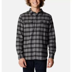 Columbia Camisa a cuadros de tartán gris ciudad para hombre acampanada gunutility columbia DV66DP13758 cuadro tartán gris ciudad