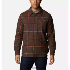Columbia Camisa de franela con forro polar de Columbia Cornell Woods para hombre, panel de ventana cordobesa DV66DP3140 cristal cordobés