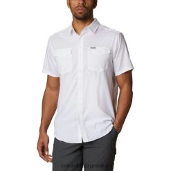 Columbia Camisa de manga corta lisa Utilizar II para hombre Tall White Columbia DV66DP760 blanco