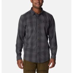 Columbia Camisa de manga larga a cuadros newton ridge ii para hombre en color gris ciudad de la marca columbia DV66DP5095 ombre suave gris ciudad