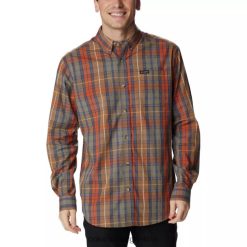 Columbia Camisa de manga larga Columbia Brand Stone Green 2 Multi Plaid para hombre Rapid Rivers II DV66DP529 verde piedra 2 cuadros múltiples