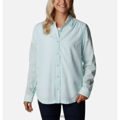 Columbia Camisa de manga larga Columbia Camp Henry III para mujer Icy Morn Chambray DV66DP4238 cambray mañana helada
