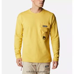 Columbia Camisa de manga larga de punto doble Field Creek para hombre Columbia Golden Nugget DV66DP9885 Nugget dorado