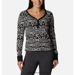 Columbia camisa de manga larga holly hideaway de mujer columbia a rayas negras de los años 80 DV66DP10499 raya negra de los 80