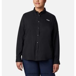 Columbia camisa de manga larga pfg tamiami ii para mujer talla grande columbia negra DV66DP11277 negro