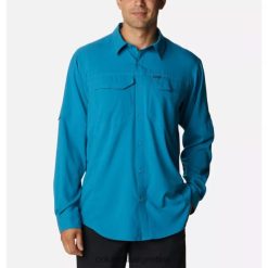 Columbia camisa de manga larga silver ridge lite para hombre columbia deep marine DV66DP6843 marino profundo