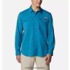 Columbia camisa de manga larga tejida pfg blood and guts iv para hombre columbia deep marine DV66DP2787 marino profundo