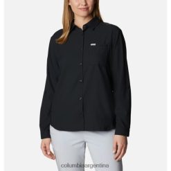 Columbia camisa de manga larga tejida pfg sun drifter negra para mujer columbia DV66DP3924 negro