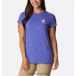 Columbia Camisa gráfica Columbia Trek de manga corta para mujer Purple Lotus/CSC Stacked Mini Graphic Columbia DV66DP9784 púrpura
