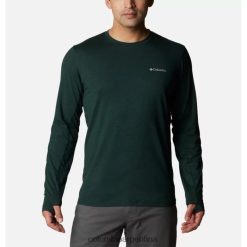 Columbia Camisa Tech Trail Crew II de manga larga para hombre Spruce Heather Columbia DV66DP8086 brezo de abeto