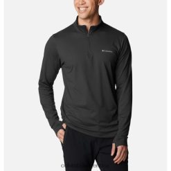 Columbia Camisa tipo pulóver Columbia Tech Trail con cremallera de un cuarto para hombre en negro DV66DP5221 negro