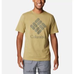 Columbia Camiseta básica con logo csc para hombre columbia savory/csc stacked logo DV66DP12963 sabroso logotipo apilado de csc