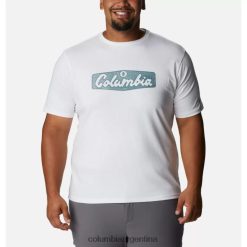 Columbia Camiseta con gráfico Rapid Ridge para hombre blanca/hex script Columbia DV66DP13728 escritura hexadecimal blanca