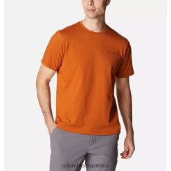 Columbia Camiseta de manga corta Sun Trek para hombre Columbia Warm Copper Heather DV66DP8325 cálido brezo de cobre