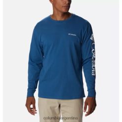 Columbia Camiseta de manga larga Columbia Impulse Blue North Cascades para hombre DV66DP13249 impulso azul