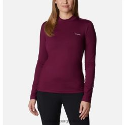 Columbia Camiseta de manga larga de alto rendimiento para mujer marionberry columbia DV66DP11632 marionberry