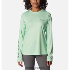 Columbia Camiseta de manga larga PFG Tidal Tee Island Time Key West/Metal Columbia para mujer DV66DP4888 clave oeste metal