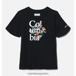 Columbia Camiseta gráfica de algodón orgánico Columbia Basin Ridge para niño negro/camuflaje entrelazado DV66DP14168 camuflaje negro entrelazado