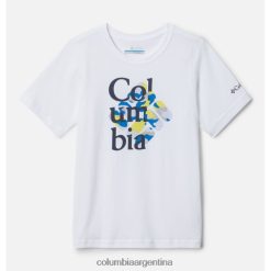 Columbia Camiseta gráfica de manga corta Basin Ridge para niño Columbia White/Interlace Camo DV66DP3207 camuflaje blanco entrelazado