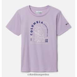 Columbia Camiseta gráfica de manga corta Mirror Creek para niña Morning Mist/Camp Tunes Graphic Columbia DV66DP9394 melodías del campamento de niebla de la mañana