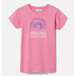 Columbia Camiseta gráfica de manga corta Mission Peak para niña Columbia Wild Geranium Hthr/Outdoors Everyone DV66DP9387 hthr al aire libre todos