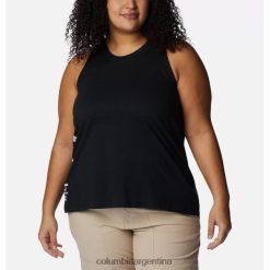 Columbia Camiseta sin mangas North Cascades para mujer talla grande Columbia Black/Gem Columbia Graphic DV66DP4191 gráfico de columbia de gema negra