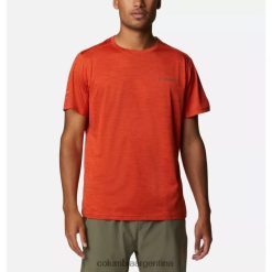Columbia Camiseta técnica columbia red quartz heather alpine chill zero hombre DV66DP13045 brezo de cuarzo rojo