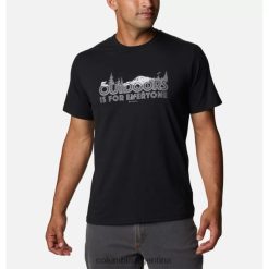 Columbia Camiseta técnica columbia sun trek con gráfico negro/todo para exteriores para hombre DV66DP13704 negro todo para exterior