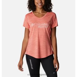 Columbia Camiseta técnica mujer Trinity Trail II rojo hibiscus columbia DV66DP11974 hibisco rojo