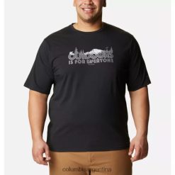 Columbia Camiseta técnica negra/todo para exteriores con gráfico Sun Trek para hombre, talla extendida Columbia DV66DP13908 negro todo para exterior
