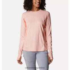 Columbia Camiseta técnica titan pass 2.0 mujer manga larga coral reef columbia DV66DP12412 Arrecife de coral