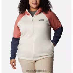 Columbia Chalk/nocturnal Columbia Windgates chaqueta polar con cremallera completa para mujer talla grande DV66DP4133 tiza nocturna