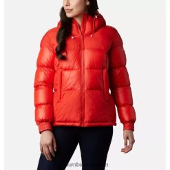 Columbia Chaqueta acolchada con capucha y aislamiento Pike Lake II de Columbia para mujer en naranja intenso DV66DP11498 naranja negrita