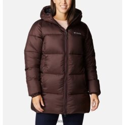 Columbia Chaqueta acolchada de media altura con capucha Puffect de Columbia para mujer New Cinder DV66DP11564 nueva ceniza