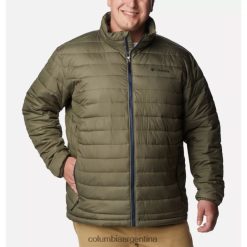 Columbia Chaqueta aislante Columbia Stone Green Powder Lite para hombre grande DV66DP1153 piedra verde