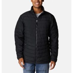 Columbia chaqueta aislante con borde inclinado para hombre columbia negra DV66DP14032 negro