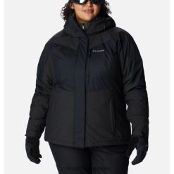 Columbia Chaqueta aislante Rosie Run negra/negra jaspeada para mujer talla grande Columbia DV66DP10038 negro negro brezo