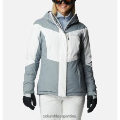 Columbia Chaqueta aislante rosie run para mujer blanco/tradewinds gris columbia DV66DP4528 blanco vientos alisios gris