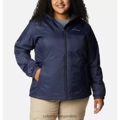 Columbia Chaqueta Columbia Nocturna con forro de sherpa en zigzag para mujer talla grande DV66DP1801 nocturno