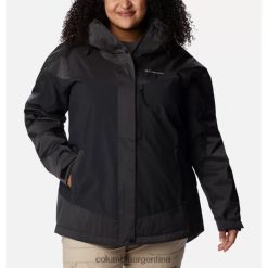 Columbia Chaqueta con aislamiento Point Park para mujer Columbia Black Sheen talla grande DV66DP10051 brillo negro