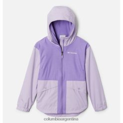 Columbia Chaqueta con forro polar Columbia Rainy Trails para niñas Morning Mist/Morning Mist Slub DV66DP7910 niebla niebla flameada
