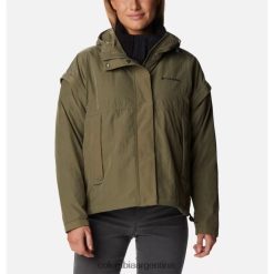 Columbia chaqueta corta 3 en 1 laurelwoods interchange para mujer columbia verde piedra DV66DP12628 piedra verde