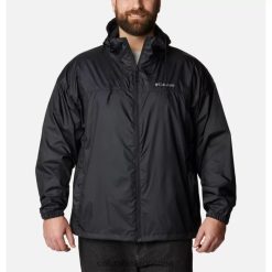 Columbia Chaqueta cortavientos Columbia Flash Challenger para hombre grande negra DV66DP3734 negro