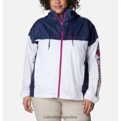 Columbia Chaqueta cortavientos novedosa Flash Challenger para mujer talla grande blanco/columbia nocturna DV66DP3784 blanco nocturno
