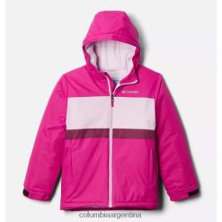 Columbia chaqueta de corredor de valle para niños fucsia salvaje/aura/marionberry columbia DV66DP4655 aura fucsia salvaje marionberry