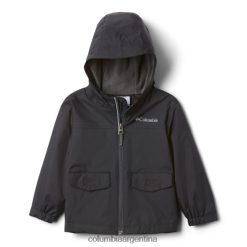 Columbia Chaqueta impermeable Columbia negra para niño pequeño DV66DP805 negro