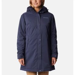 Columbia chaqueta impermeable con forro clermont para mujer nocturnal columbia DV66DP12190 nocturno