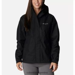 Columbia Chaqueta impermeable para caminar para mujer, color negro columbia DV66DP12231 negro