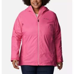 Columbia Chaqueta larga con forro en zigzag para mujer talla grande Columbia Wild Geranium DV66DP7191 geranio salvaje